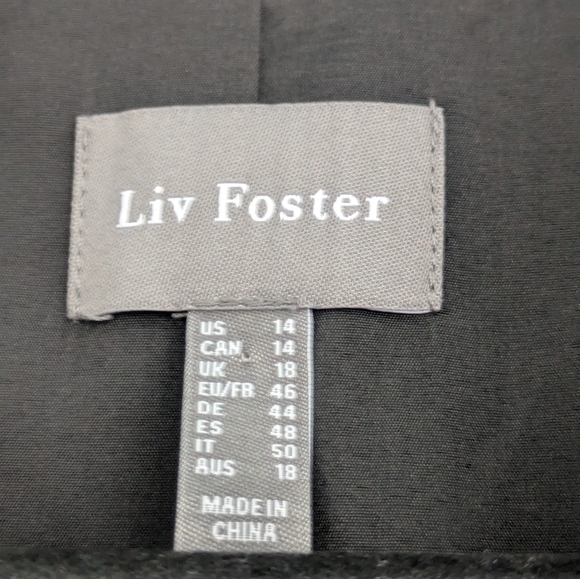Liv Foster Black Twill Blazer Dress. NWT. Size US 14 - Picture 4 of 8